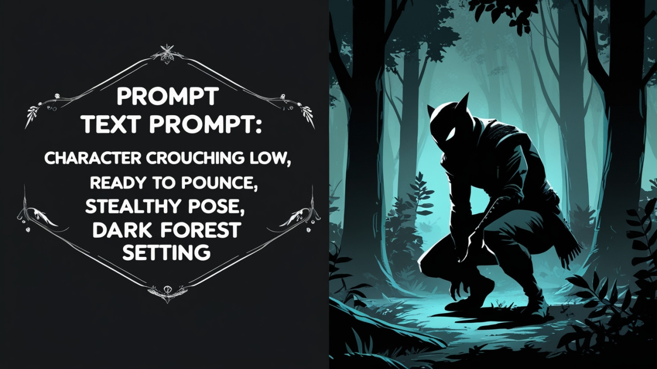 AI Image prompts for pose position